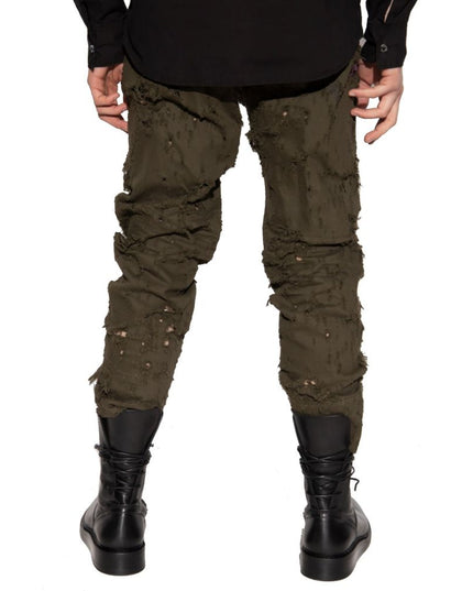 Dsquared² Green Cotton Casual Pants