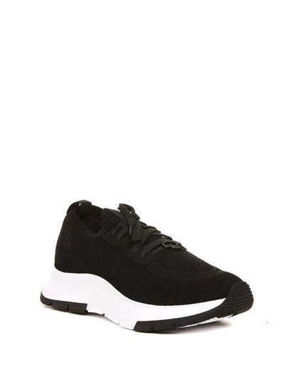 Gianvito Rossi Black Fabric Athletic Sneakers