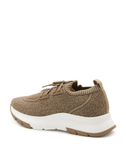 Gianvito Rossi Brown Fabric Athletic Sneakers