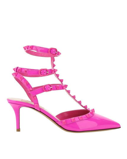 Valentino Garavani Multicolor Calfskin Mid Heel Pumps