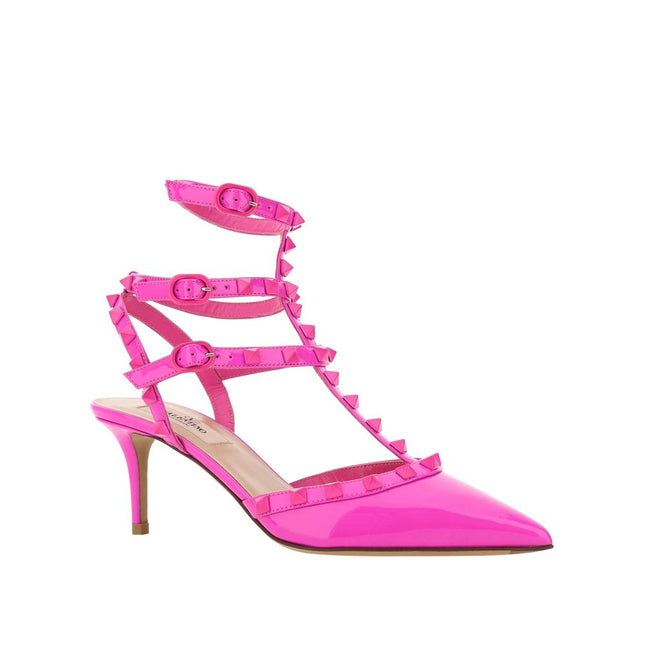 Valentino Garavani Multicolor Calfskin Mid Heel Pumps