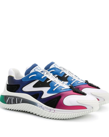 Valentino Garavani White Fabric Athletic Sneakers