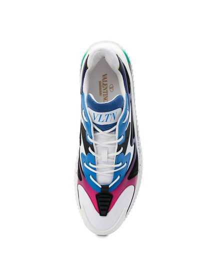 Valentino Garavani White Fabric Athletic Sneakers