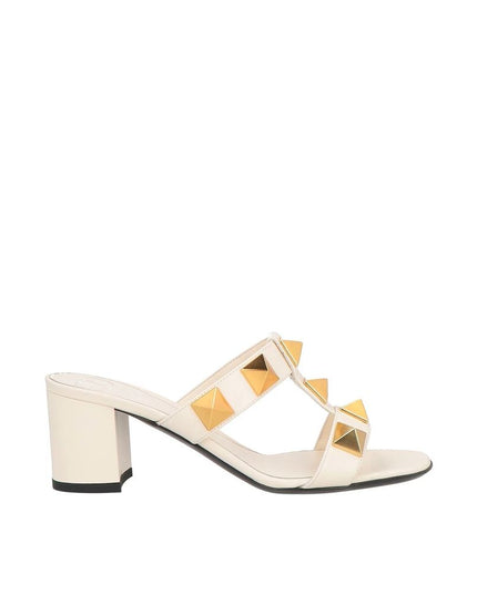 Valentino Garavani White Calfskin Platform Sandals