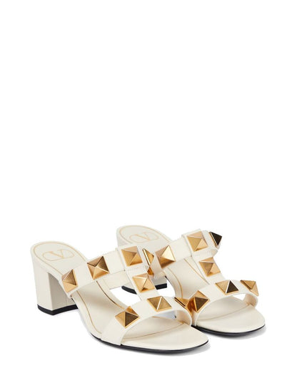 Valentino Garavani White Calfskin Platform Sandals