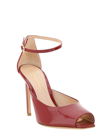 Gianvito Rossi Red Calfskin High Heel Pumps