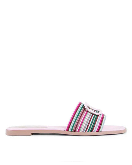 Valentino Garavani Multicolor Leather Slides