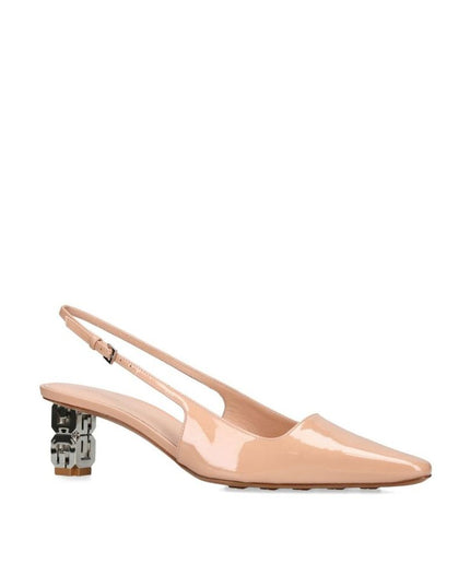 Givenchy Beige Calfskin Mid Heel Pumps