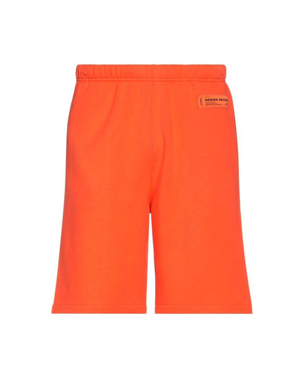 Heron Preston Orange Cotton Shorts