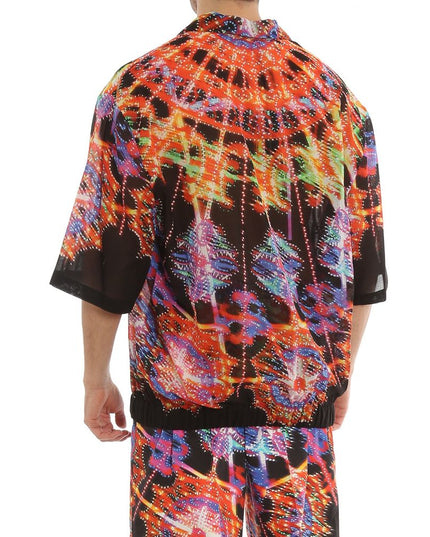 Dolce & Gabbana Black Cotton Pattern Shirt