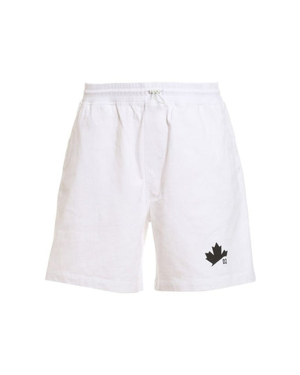 Dsquared² White Cotton Shorts