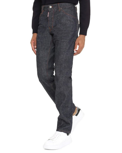 Dsquared² Blue Cotton Relaxed Fit Jeans