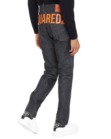 Dsquared² Blue Cotton Relaxed Fit Jeans