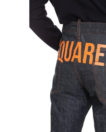 Dsquared² Blue Cotton Relaxed Fit Jeans