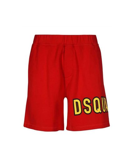 Dsquared² Red Cotton Shorts