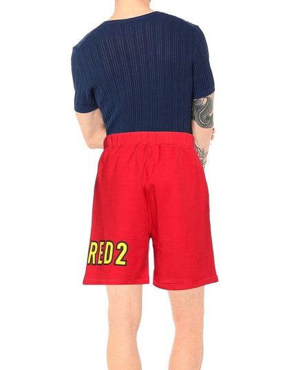 Dsquared² Red Cotton Shorts
