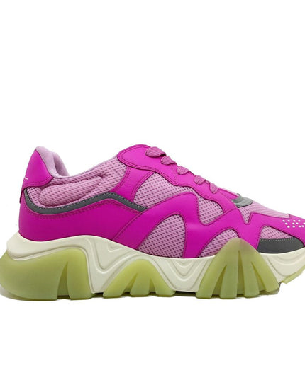 Versace Multicolor Leather Chunky Sneakers