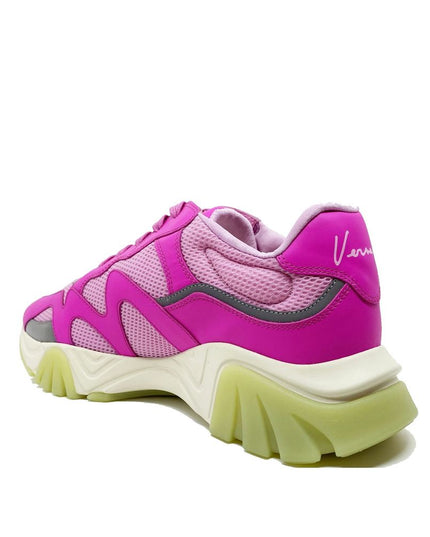 Versace Multicolor Leather Chunky Sneakers