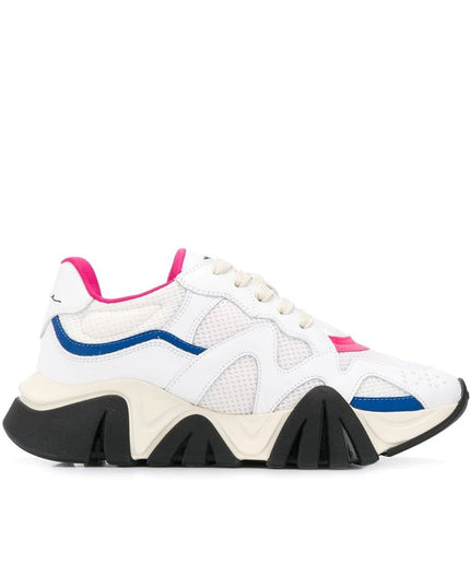 Versace White Leather Chunky Sneakers