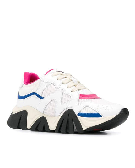 Versace White Leather Chunky Sneakers