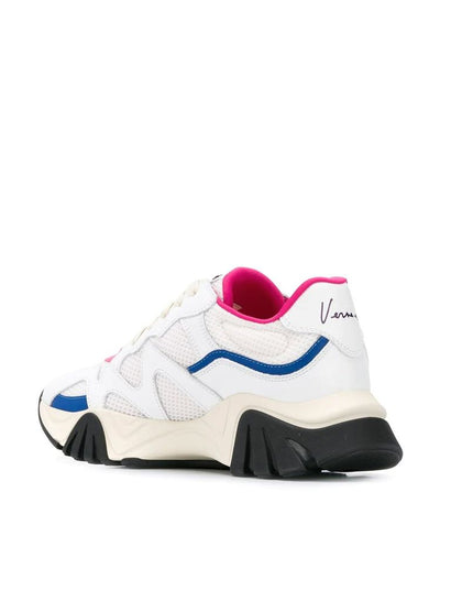 Versace White Leather Chunky Sneakers