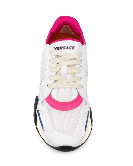 Versace White Leather Chunky Sneakers