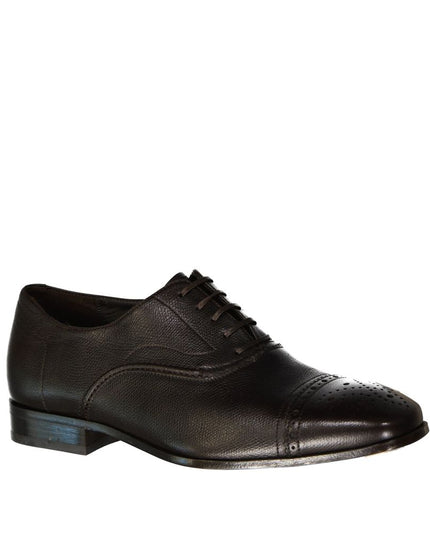Salvatore Ferragamo Brown Calfskin Oxfords And Derbies