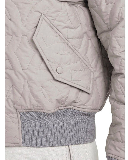 Salvatore Ferragamo Gray Polyester Bomber