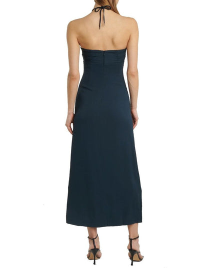 Self-Portrait Gray Viscose Casual Dress