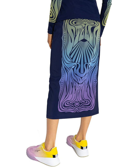 Stella McCartney Blue Polyamide Long Skirt