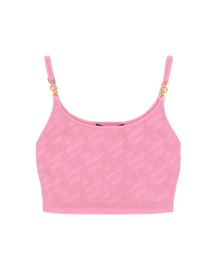 Versace Multicolor Elastane Tank Tops