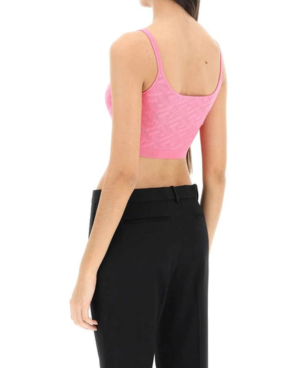 Versace Multicolor Elastane Tank Tops