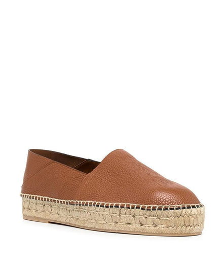Valentino Garavani Brown Calfskin Espadrilles