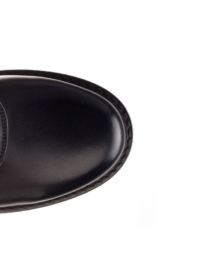 Valentino Garavani Black Calfskin Lace-Up Boots