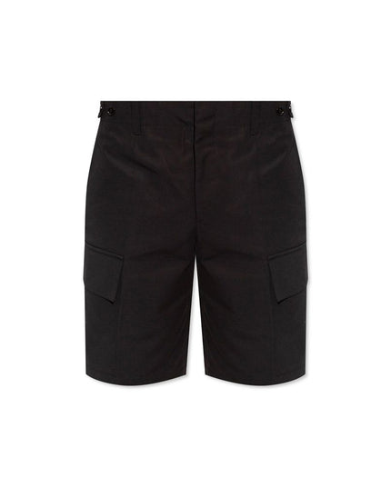 Jil Sander Black Cotton Cargo Shorts