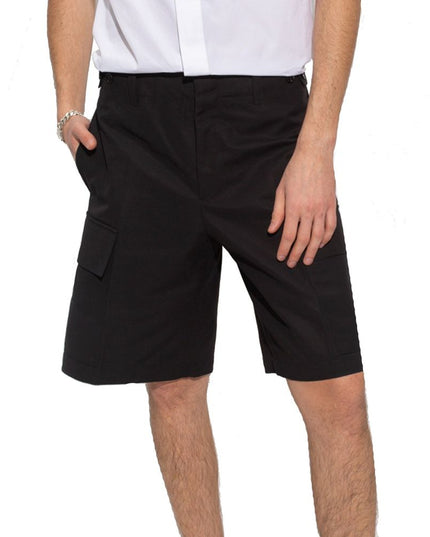 Jil Sander Black Cotton Cargo Shorts