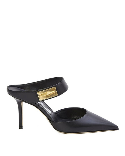 Jimmy Choo Black Calfskin High Heel Pumps