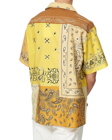 Kenzo Yellow Cotton Pattern Shirt