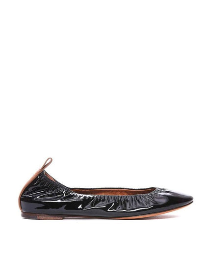 Lanvin Black Calfskin Ballet Flats
