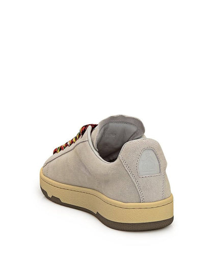 Lanvin Gray Leather Low Top Sneakers