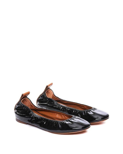 Lanvin Black Calfskin Ballet Flats