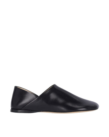 Loewe Black Lamb Leather Slip-On Loafers