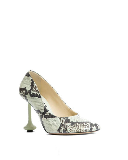 Loewe Green Goatskin High Heel Pumps