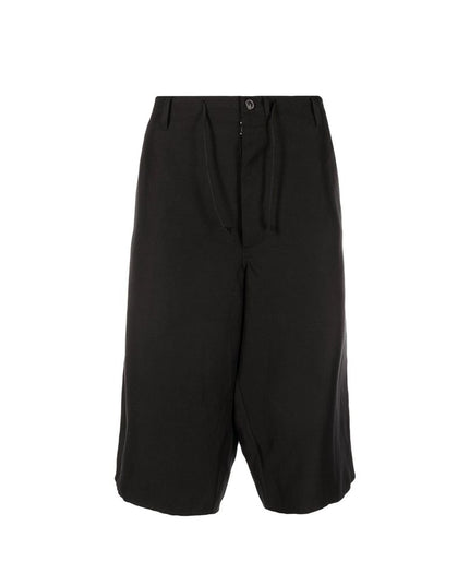 Maison Margiela Black Linen Bermuda Shorts