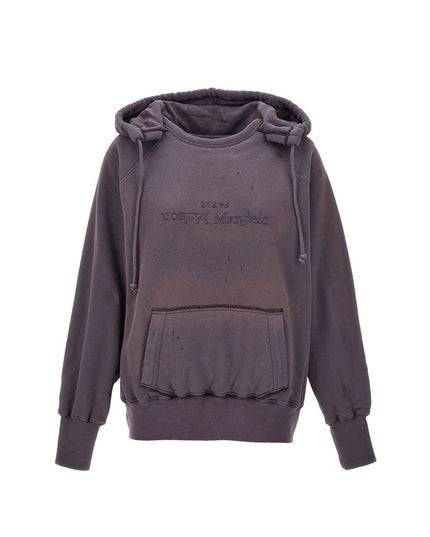 Maison Margiela Purple Cotton Sweatshirt