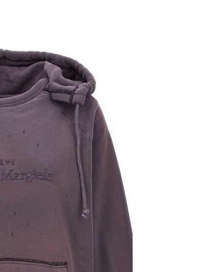 Maison Margiela Purple Cotton Sweatshirt