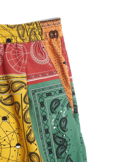 Marcelo Burlon Yellow Polyamide Shorts