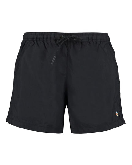 Marcelo Burlon Black Polyamide Short And Mini Shorts