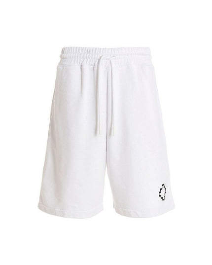Marcelo Burlon White Cotton Shorts