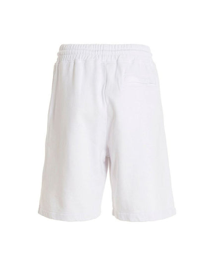 Marcelo Burlon White Cotton Shorts